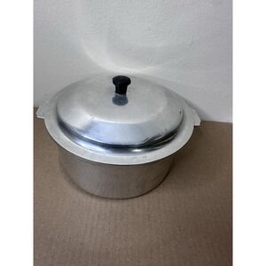 Vintage Miracle Maid Cookware Aluminum Double Boiler Saucepan Pot W Lid 7 In USA